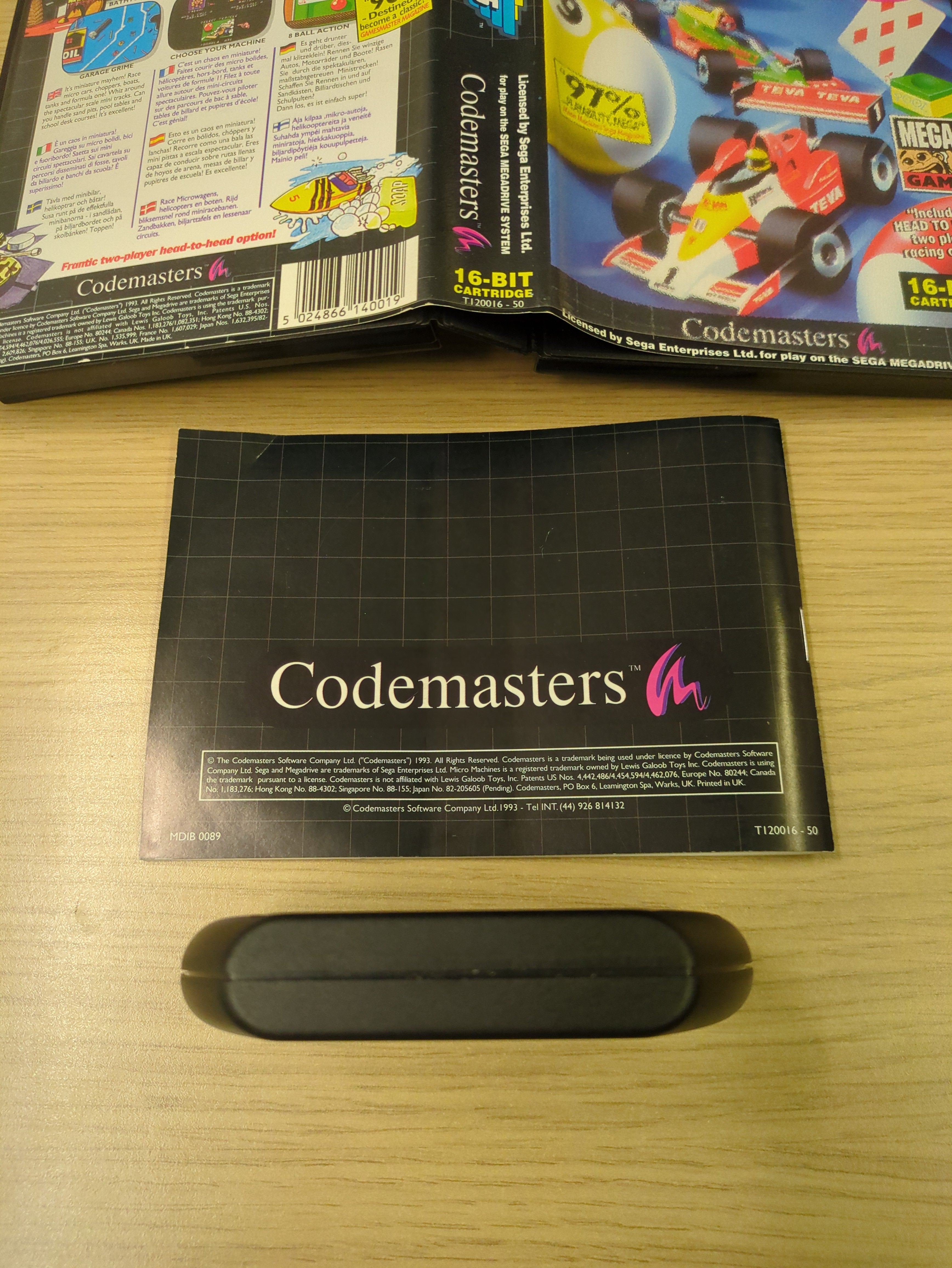 Micro Machines Sega Mega Drive game complete Micro Machines Sega Mega Drive game complete